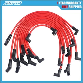 JDMSPEED Red 10.5mm Racing Spark Plug Wires Set for Ford 5.0L 5.8L, SB SBF 302 JDMSPEED Red 10.5mm Racing Spark Plug Wires Set for Ford 5.0L 5.8L, SB SBF 302