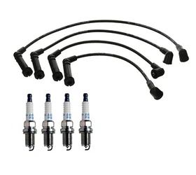 Denso Wire Set 7mm & 4 Double Platinum Spark Plug .044 Kit For Hyundai Accent L4 Denso Wire Set 7mm & 4 Double Platinum Spark Plug .044 Kit For Hyundai Accent L4