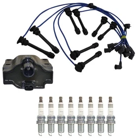 Hitachi Ignition Coils NGK 8 Ruthenium Spark Plugs & Wire Set Kit for LS400 V8