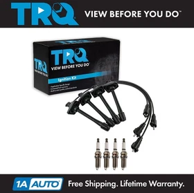 TRQ Ignition Kit Spark Plug & Wire Set For Toyota Corolla Celica L4 1.8L