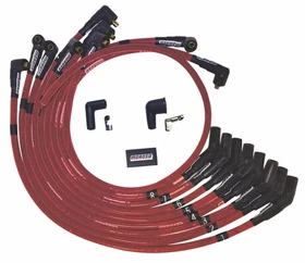 Moroso 52571 Ultra Series Sleeved Red Spark Plug Wires Small Block Fits For Moroso 52571 Ultra Series Sleeved Red Spark Plug Wires Small Block Fits For