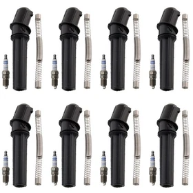 Bosch 8 Platinum Spark Plugs & NGK 8 Coil Boots Kit for F-150 Town Car 4.6 V8 W Bosch 8 Platinum Spark Plugs & NGK 8 Coil Boots Kit for F-150 Town Car 4.6 V8 W