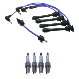 Denso Wire Set 5mm & 4 Iridium Long Life Spark Plugs .044 Kit For Toyota 2.4L L4 Denso Wire Set 5mm & 4 Iridium Long Life Spark Plugs .044 Kit For Toyota 2.4L L4