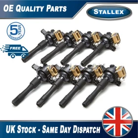 Stallex 8X FOR BMW X5 E53 4.4 PETROL (2000-03) IGNITION COIL PACKS PACK PENCIL F