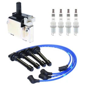 Hitachi Ignition Coils NGK 4 Ruthenium Spark Plugs & Wire Set Kit for Civi L4 NA Hitachi Ignition Coils NGK 4 Ruthenium Spark Plugs & Wire Set Kit for Civi L4 NA