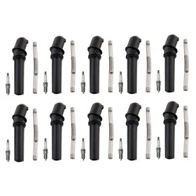 NGK 10 Laser Iridium Spark Plugs 10 Coil Boots Kit for E-350 Econoline 6.8L V10 NGK 10 Laser Iridium Spark Plugs 10 Coil Boots Kit for E-350 Econoline 6.8L V10
