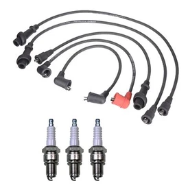 Denso Wire Set 7mm & 3 U-Groove Design Spark Plugs 0.032 Kit For Chevy 1.0L L3 Denso Wire Set 7mm & 3 U-Groove Design Spark Plugs 0.032 Kit For Chevy 1.0L L3