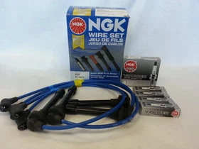Honda / Acura NGK Blue Spark Plug Wire Set & NGK V-Power 2 Step Colder Plugs Set Honda / Acura NGK Blue Spark Plug Wire Set & NGK V-Power 2 Step Colder Plugs Set