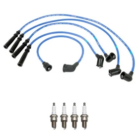 NGK Wire Set & Denso 4 Double Platinum Spark Plugs Kit for Nissan Sentra 1.6L L4 NGK Wire Set & Denso 4 Double Platinum Spark Plugs Kit for Nissan Sentra 1.6L L4