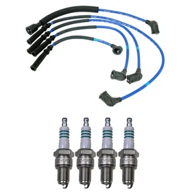 NGK Wire Set & Denso 4 Iridium Power Spark Plugs Kit for 626 GT 2.0 L4 Turbo Gas
