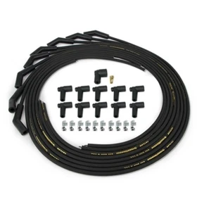 Taylor Cable 50053 Universal Spark Plug Wire Set, 8 mm, Black, 135 Degree Boots