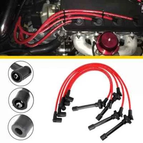 RED 10.5MM SPARK PLUG WIRE SET FOR HONDA ACCORD 1998 1999-2002 2.3L DX LX EX