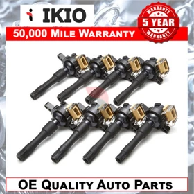 Ikio 8X FOR BMW X5 E53 4.4 PETROL (2000-03) IGNITION COIL PACKS PACK PENCIL FULL