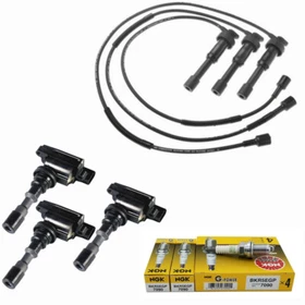 Ignition Coil Wire set kit + 7090 Spark Plug for 03-06 Hyundai Kia v6 3.5L Ignition Coil Wire set kit + 7090 Spark Plug for 03-06 Hyundai Kia v6 3.5L