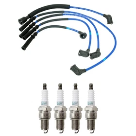 NGK Wire Set & Denso 4 Iridium TT Spark Plugs Kit for 626 GT 2.0L L4 Turbo 86-87 NGK Wire Set & Denso 4 Iridium TT Spark Plugs Kit for 626 GT 2.0L L4 Turbo 86-87