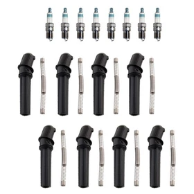 Denso 8 Iridium Power Plugs & NGK Ignition Coil Boots Kit for E-250 F-150 F-250 Denso 8 Iridium Power Plugs & NGK Ignition Coil Boots Kit for E-250 F-150 F-250