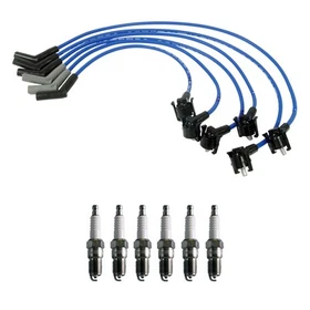 NGK 8mm Wire Set 6 Denso Nickel SparkPlug Kit For Ford Ranger Mazda B3000 3.0 V6 NGK 8mm Wire Set 6 Denso Nickel SparkPlug Kit For Ford Ranger Mazda B3000 3.0 V6