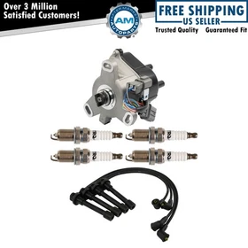 TRQ Distributor Spark Plugs & Wire Set Fits 1992-1995 Honda Civic