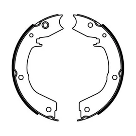 Rear axle ABE C05061ABE brake shoe set, parking brake for Mitsubishi