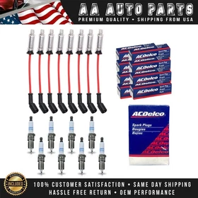 8mm Energy Wire Set & 8 AcDelco Spark Plug for 15-20 Chevrolet Express 2500 6.0L 8mm Energy Wire Set & 8 AcDelco Spark Plug for 15-20 Chevrolet Express 2500 6.0L