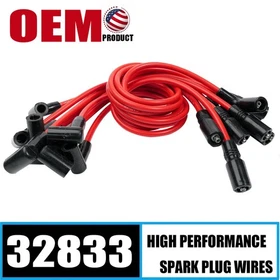 High Performance 9 Spark Plug Wireset for 1996-2014 Chevy GMC Vortec 4.3L 32833 High Performance 9 Spark Plug Wireset for 1996-2014 Chevy GMC Vortec 4.3L 32833
