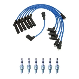 NGK Wire Set & 6 Iridium IX Spark Plugs Kit for 30000GT 3.0L V6 6G72 Vin H 97-99