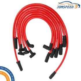 10.2mm Red Spark Plug Wires 32833 32839 For Chevy GMC 4.3L Vortec V6 1996-2014