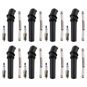 Bosch 8 Platinum Spark Plugs & NGK Coil Boots Kit for Ford E-150 E-250 4.6L V8 Bosch 8 Platinum Spark Plugs & NGK Coil Boots Kit for Ford E-150 E-250 4.6L V8