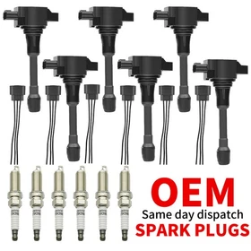 6 Spark plugs and Ignition coils packs fits Nissan Maxima Infiniti 3.5 V6 UF550 6 Spark plugs and Ignition coils packs fits Nissan Maxima Infiniti 3.5 V6 UF550