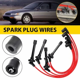 5pcs RED 10.5MM SPARK PLUG WIRE SET FOR HONDA ACCORD 1994-2002 2.3L DX LX EX US 5pcs RED 10.5MM SPARK PLUG WIRE SET FOR HONDA ACCORD 1994-2002 2.3L DX LX EX US