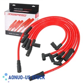 10.2mm Red Spark Plug Wires 32833 32839 Fit Chevy GMC 4.3L 1996-2014 Vortec V6 10.2mm Red Spark Plug Wires 32833 32839 Fit Chevy GMC 4.3L 1996-2014 Vortec V6