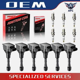 UF550 6X Ignition Coil +6X Iridium Spark Plug Pack for Nissan Maxima Murano 3.5