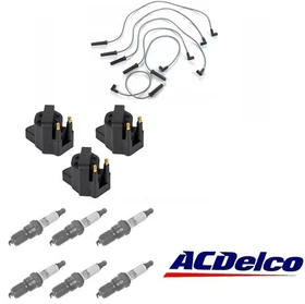 3x Ignition Coils ACDELCO Spark Plugs & Wires Set for Chevy Buick Pontiac 3.8L