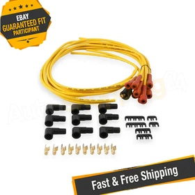 ACCEL 3008 Universal 7mm Yellow Spark Plug Wire Set