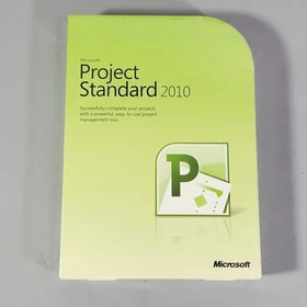 Microsoft Project Standard 2010 DVD Work Management Tool Windows Vista XP Sealed