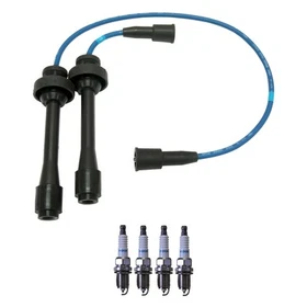 NGK Wire Set And Denso 4 Double Iridium Spark Plugs Kit for Mazda Protege 2.0 L4 NGK Wire Set And Denso 4 Double Iridium Spark Plugs Kit for Mazda Protege 2.0 L4
