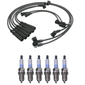 Denso Wire Set 7mm & 6 Double Platinum Spark Plugs .032 Kit For Toyota 3.0L V6 Denso Wire Set 7mm & 6 Double Platinum Spark Plugs .032 Kit For Toyota 3.0L V6