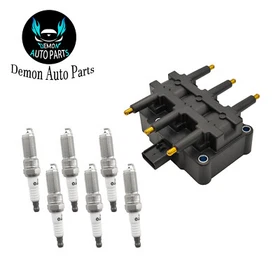 Set of Ignition Coil & 6pcs Spark Plug For 2007-2011 Jeep Wrangler 3.8L UF412 Set of Ignition Coil & 6pcs Spark Plug For 2007-2011 Jeep Wrangler 3.8L UF412