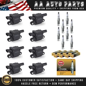 8 Square Ignition Coils & 8 NGK Spark Plugs for Chevrolet Silverado GMC Sierra 8 Square Ignition Coils & 8 NGK Spark Plugs for Chevrolet Silverado GMC Sierra