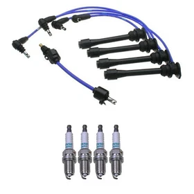 Denso Wire Set 5mm & 4 Iridium Long Life Spark Plugs .044 Kit For Toyota 2.4L L4 Denso Wire Set 5mm & 4 Iridium Long Life Spark Plugs .044 Kit For Toyota 2.4L L4