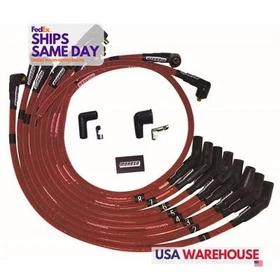 Moroso MOR52571 Red 8 mm Spark Plug Wire Kit fits Small Block Ford Performance