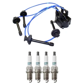 NGK Wire Set & Denso 4 Iridium TT Spark Plugs Kit for Camry Celica 2.0L L4 3S-FE NGK Wire Set & Denso 4 Iridium TT Spark Plugs Kit for Camry Celica 2.0L L4 3S-FE