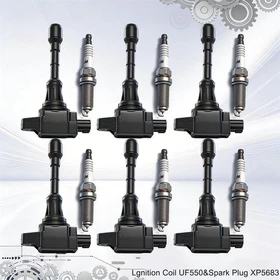 6 Spark plugs +6 Ignition coils packs fits Nissan Maxima Infiniti 3.5 UF550