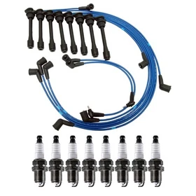 NGK 5mm Wire Set 8 Denso Iridium Spark Plug Kit For Lexus LS400 4.0L V8 1995-96