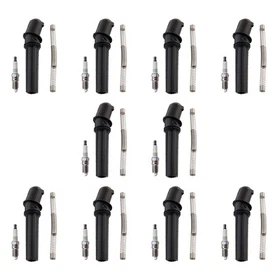 NGK 10 G-Power Platinum Spark Plugs 10 Coil Boots Kit for E-350 Excursion F-250