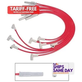 Msd Ignition 35379, Kit 8.5Mm Spark Plug Wire Set - Red Performance Racing Parts