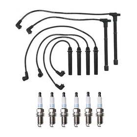 Denso Wire Set 7mm and 6 Platinum TT Spark Plugs 0.04 Kit For Nissan 3.3L V6 Denso Wire Set 7mm and 6 Platinum TT Spark Plugs 0.04 Kit For Nissan 3.3L V6