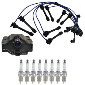 Hitachi Ignition Coils NGK 8 Platinum Spark Plugs & Wire Set Kit for LS400 4.0L