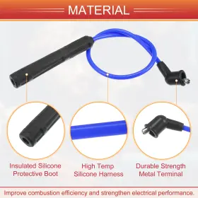 NO.224500W025 CARPOPART Pack Plug Wire Ignition Coil Cable #3 NO.224500W025 CARPOPART Pack Plug Wire Ignition Coil Cable #3