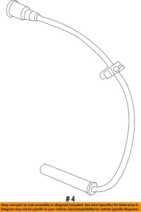 AL3Z12286A FORD OEM Electrical Ignition Plug Wire F-150 #2